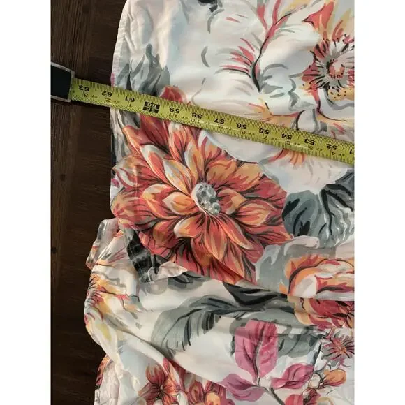 Maaji Luna Maxi Dress Womens Medium Anthropologie Floral Button Front Kimono - Picture 11 of 15